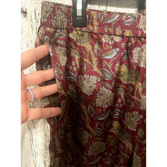 J. Crew Collection 100% Silk Jungle Cat Print Size 4 - Picture 10 of 10